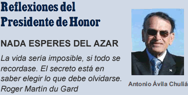 Reflexiones del Presidente de Honor
